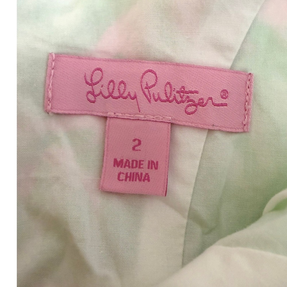 Lilly Pulitzer Cotton Sunny Side Lion Dress Pink Green Toddler 2 Beach Preppy - Picture 6 of 8